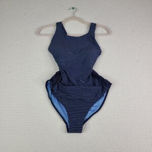 Carve Designs M One Piece Blue Striped Women's Medium D/DD